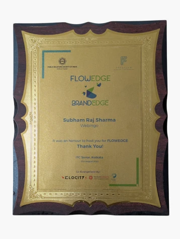 FLOWEDGE Industry Recognition - PRSI Kolkata