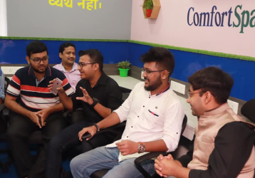 Inauguration of Webingo's Comfortspace Office by Avelo Roy